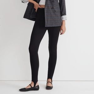Madewell Ponte Stirrup Leggings, size L
